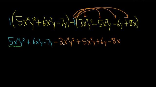 Learn How To Subtract Two Polynomials With X's And Y's And Find The Degree