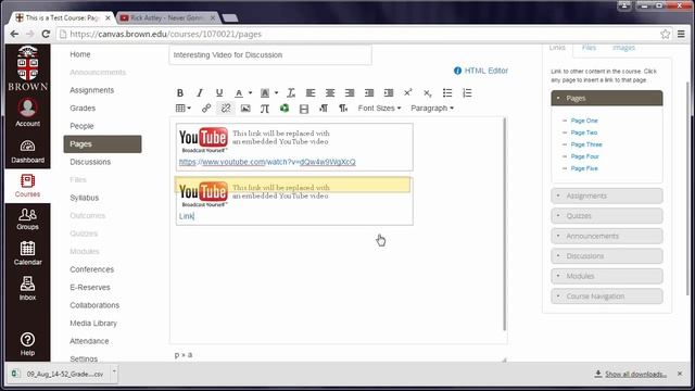 Insert Web Links in Canvas Text Editor смотреть онлайн