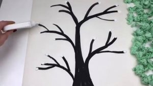 Аппликация "Весеннее дерево"