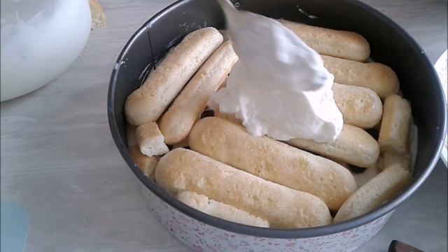 торт с печеньем савоярди и легким творожным кремом смотреть онлайн