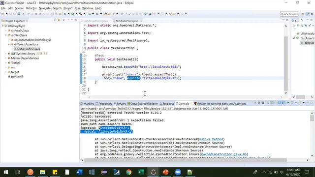 11 Hamcrest equalToAssertion. Rest Assured, API Automation, API Automation Playlist смотреть онлайн