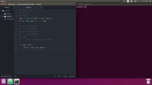 Python if-else,userinput ||Python Tutorial #3|| Python Tutorial for Beginners смотреть онлайн
