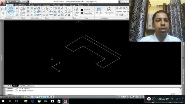 Autocad 3D Command Series 2018-19 : Revolve Command (Revolve Object,Revolve Axis & Revolve Angle) смотреть онлайн