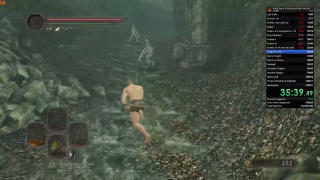 Speedrun Dark Souls II SotFS Any% 1:10:51 смотреть онлайн