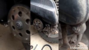 Как поменять ремень вариатора на скутере Yamaha Jog 36J.