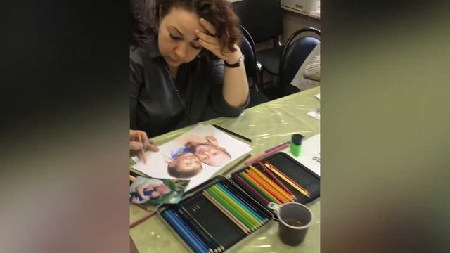 Как нарисовать портрет цветными карандашами смотреть онлайн