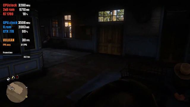 Red Dead Redemption 2 / GTX 770 / Ryzen 7 1700 / 1080p / Medium (Targeting 30 FPS) смотреть онлайн