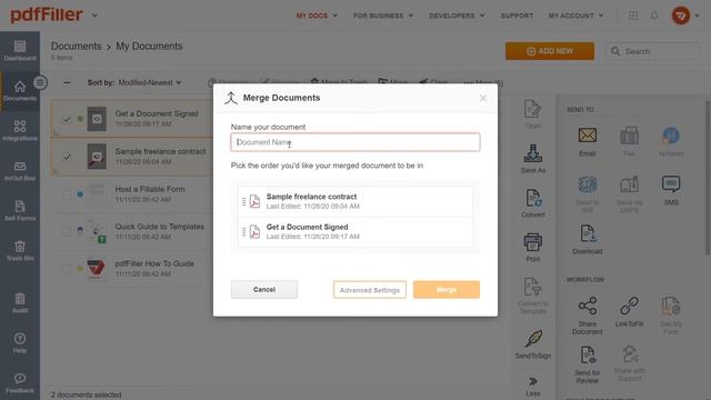 Combine & Merge PDF Documents смотреть онлайн