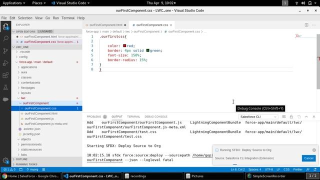 Add CSS Styles to Salesforce Lightning Web Components using Salesforce CLI | VSCode and SFDX | LWC смотреть онлайн