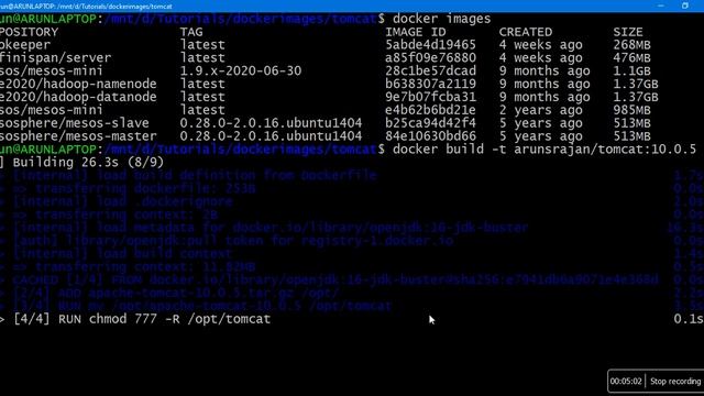 Apache Tomcat Custom Docker Image using Dockerfile смотреть онлайн