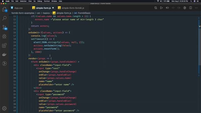 React Formik Form Validation 04 смотреть онлайн