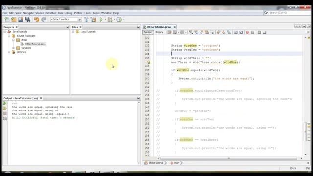 Netbeans: Switch Statement and String Equality смотреть онлайн