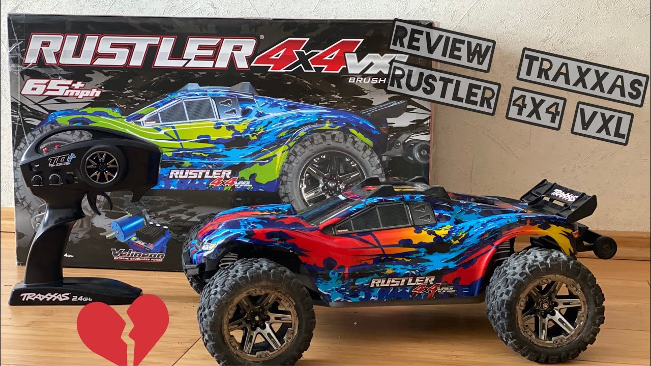 Review TRAXXAS Rustler 4x4 VXL - самая ЛОМАЮЩАЯСЯ ТРАГА! | poritor rc смотреть онлайн