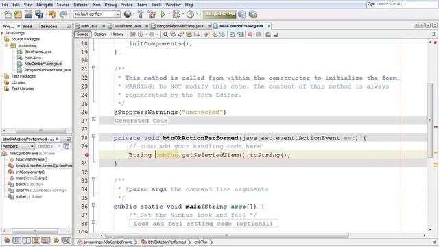 Pengambilan Nilai pada Combo Box Java Netbeans смотреть онлайн