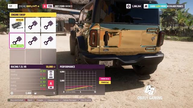 1700hp Ford bronco 2021 Garage Engine tune sound - Forza Horizon 5 смотреть онлайн