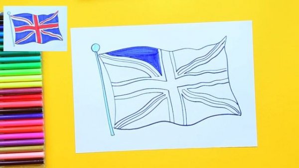 How to draw the Union Jack - National Flag of United Kingdom