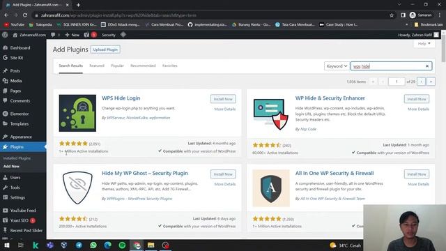 Cara Custom Login Admin WordPress Menggunakan Plugin WPS Hide Login | Tutorial смотреть онлайн