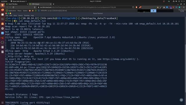 HackTheBox Walkthrough Using Pwnbox - Traceback смотреть онлайн