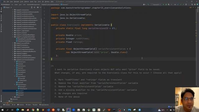 73 - Java Serialization - Exercise 11 смотреть онлайн