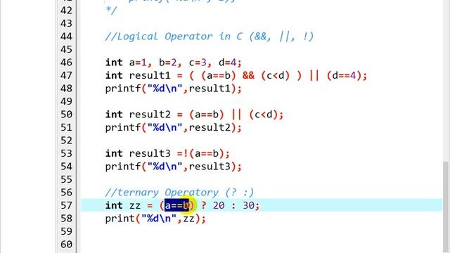 Tutorial 12: Ternary Operators in C смотреть онлайн