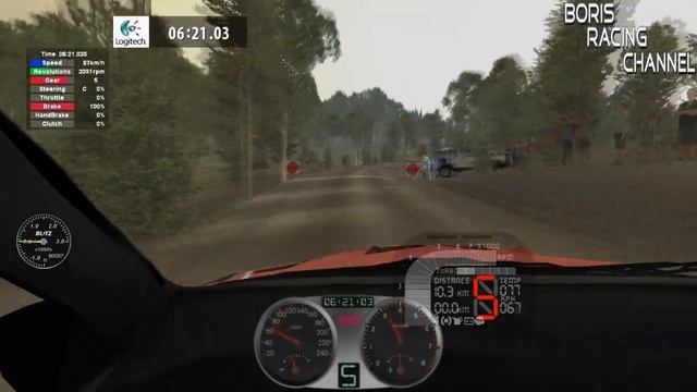 Richard Burns Rally. Спецучастки. Гонки при использовании клавиатуры. смотреть онлайн