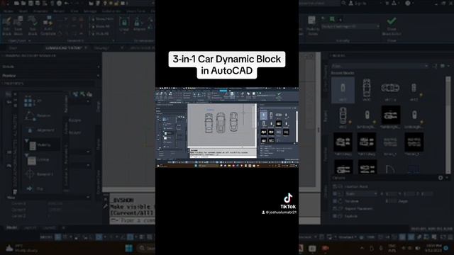 Creating a 3-in-1 Car CAD Block in AutoCAD смотреть онлайн