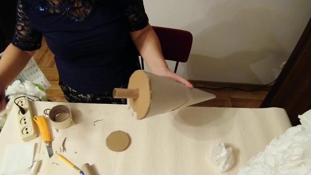 Ёлка из салфеток. Мастер класс. смотреть онлайн