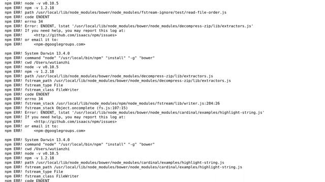 Apple: Mac node npm can not setup bower смотреть онлайн