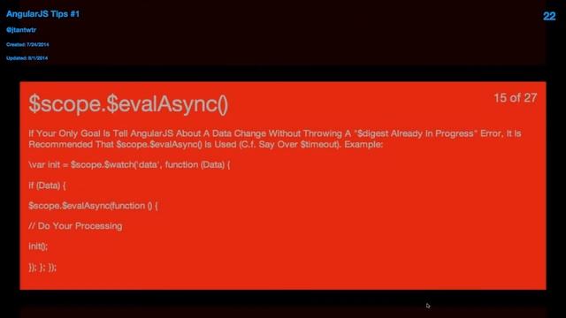 AngularJS Tips #1 смотреть онлайн