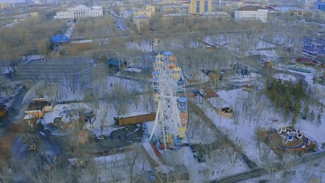 Караганда, акимат, парк. смотреть онлайн