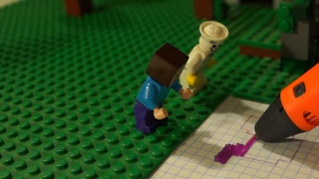 НУБик Голова Кубик и БОРЬКА Лего Майнкрафт и Пять Ночей с Фредди - FNAF и LEGO Minecraft смотреть онлайн