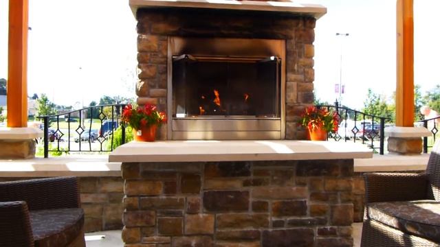 VLOG:USA RELAXATION FIREPLACE ШИКАРНЫЙ КАМИН НЕ ДОМА А НА УЛИЦЕ:):) смотреть онлайн