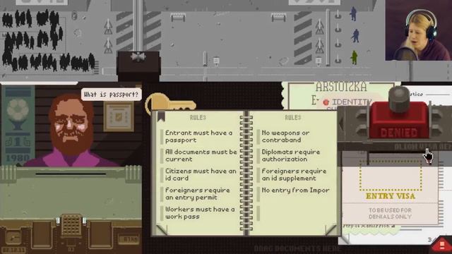 NO IMPORIANS ALLOWED! | Papers, Please! - Part 9 смотреть онлайн