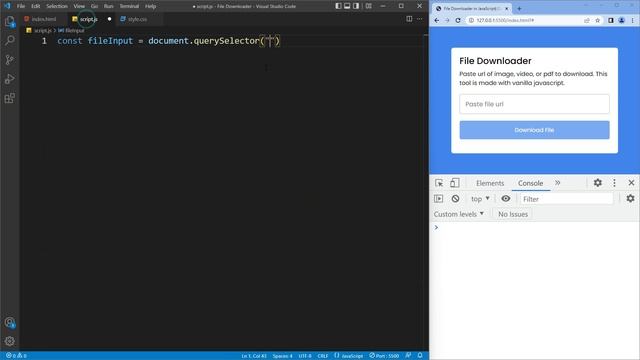 Download Any File with Vanilla JavaScript | Download Image or Video in HTML CSS & JavaScript смотреть онлайн