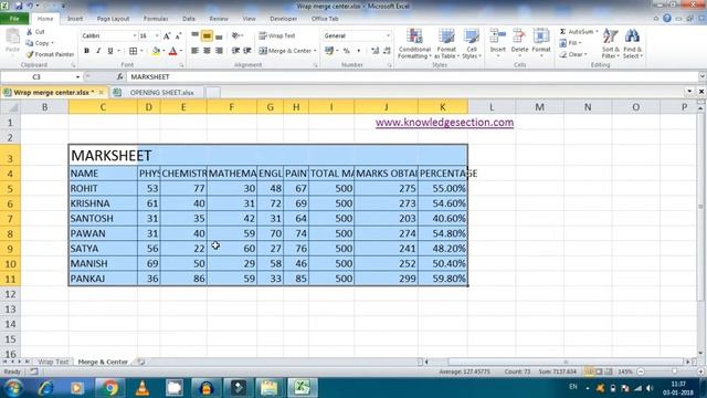 Wrap text, Merge & Center features in Excel смотреть онлайн
