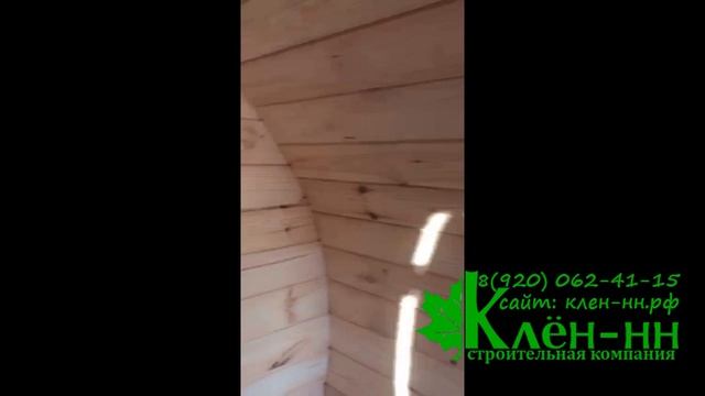 Баня бочка 6 метров в Балахне от производителя под ключ смотреть онлайн