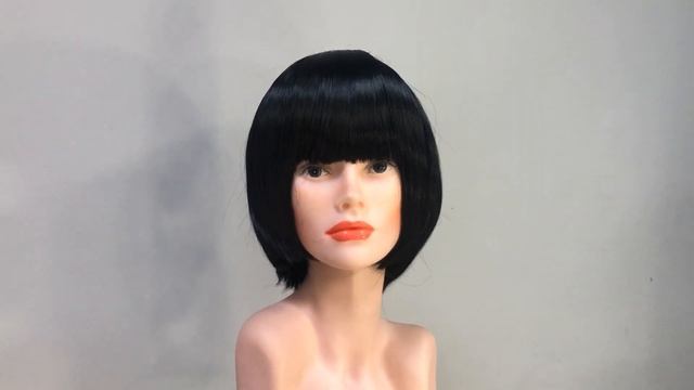 Парик короткий с челкой San Ichimatsu Kohina черный Driada CS 221A, 30cm смотреть онлайн