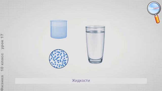 Физика 10 класс (Урок№17 - Строение газообразных, жидких и твердых тел. Идеальный газ.) смотреть онлайн