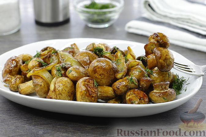 Аппетитный глянец.
ГРИБЫ, ЗАПЕЧЕННЫЕ В СОУСЕ ТЕРИЯКИ