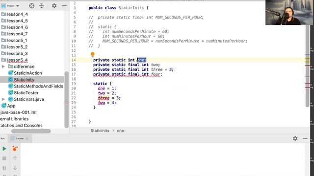 33 7 Статические инициализаторы в Java смотреть онлайн