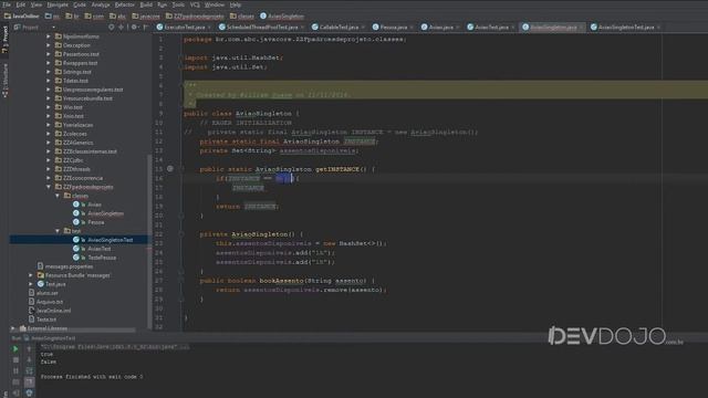 Curso Java Completo - Aula 173: Padrões de projeto pt 02: Padrão Singleton смотреть онлайн