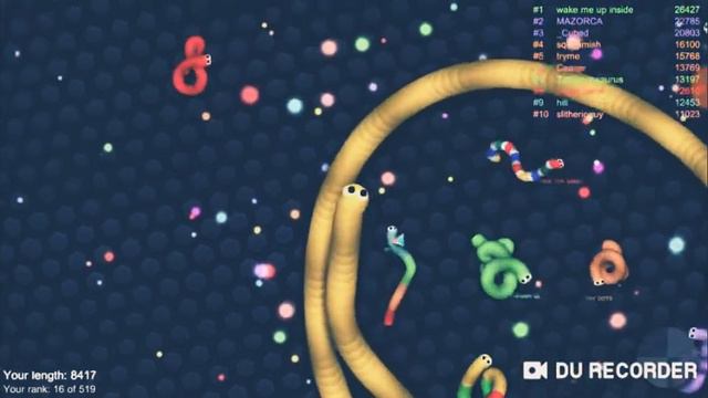 Возвращение на канал.Slither.io #1часть пытаюсь стать большим червячком смотреть онлайн