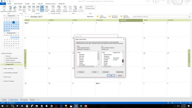 How to Import a Schedule from Excel into Outlook Calendar 2017 ? смотреть онлайн