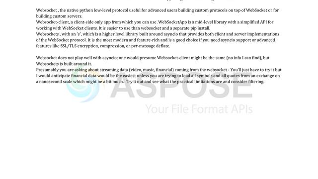 Difference between websocket and websockets смотреть онлайн