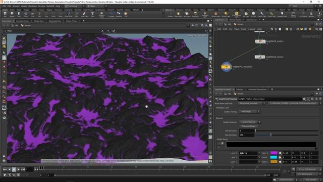 09 Создание градиента для карты высот в Houdini смотреть онлайн