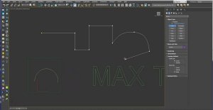 Работа со сплайнами в 3D max