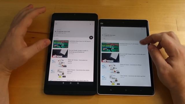 Xiaomi Mi Pad versus Nvidia Shield Tablet (french) смотреть онлайн
