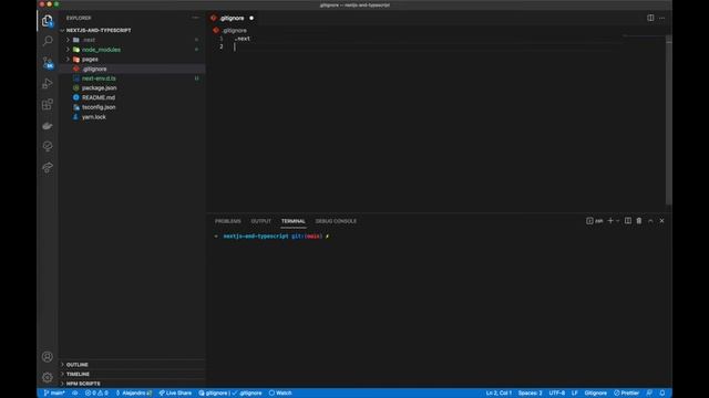 Next.js + Typescript | Exclude unnecessary files with .gitignore смотреть онлайн