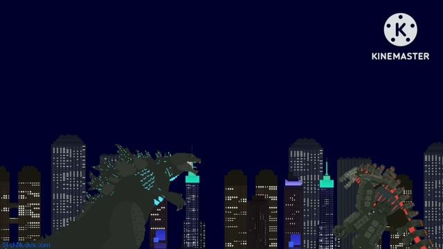 Godzilla Vs MechaGodzilla(Animação de Stickman Nodes)Feito por mim. смотреть онлайн