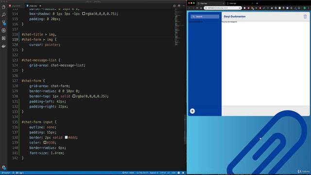 100 Building the chat form section смотреть онлайн